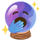 faccina che sbadiglia + sfera di cristallo