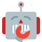 faccina che sbadiglia + faccina di robot