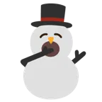 faccina che sbadiglia + pupazzo di neve senza neve