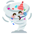 partying face + tornado
