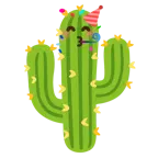 partying face + cactus