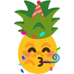 partying face + pineapple