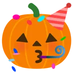 partying face + jack-o-lantern
