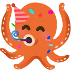 partying face + octopus