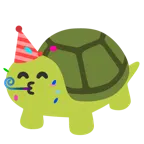 partying face + turtle