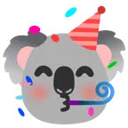 partying face + koala