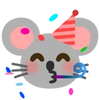 partying face + mouse face