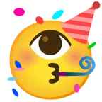 partying face + eye