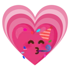 partying face + growing heart