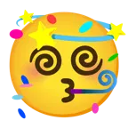 partying face + dizzy
