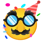 partying face + disguised face