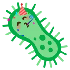 partying face + microbe