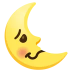 faccina stordita + faccina ultimo quarto di luna