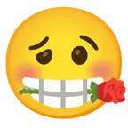 faccina stordita + rosa