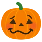 faccina stordita + zucca di Halloween