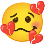 faccina stordita + cuore infranto
