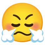 faccina stordita + faccina che sbuffa