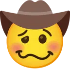 faccina stordita + faccina con cappello da cowboy
