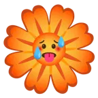 faccina accaldata + fiore