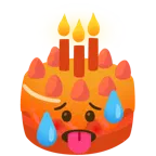 faccina accaldata + torta di compleanno