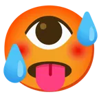 faccina accaldata + occhio