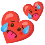 faccina accaldata + due cuori