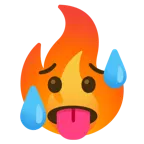 faccina accaldata + fuoco