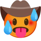faccina accaldata + faccina con cappello da cowboy
