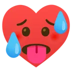 faccina accaldata + cuori