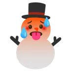 faccina accaldata + pupazzo di neve senza neve
