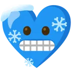 faccina congelata + cuore con fiocco