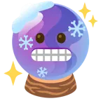faccina congelata + sfera di cristallo