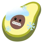 faccina congelata + avocado