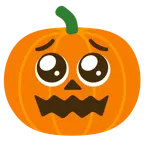 faccina supplichevole + zucca di Halloween