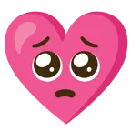 faccina supplichevole + cuore con fiocco