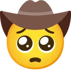 faccina supplichevole + faccina con cappello da cowboy