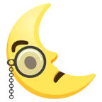 faccina con monocolo + faccina ultimo quarto di luna