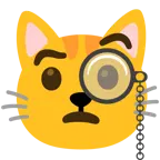faccina con monocolo + muso di gatto