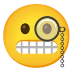 faccina con monocolo + faccina con smorfia