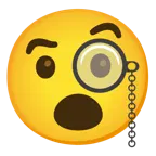 faccina con monocolo + faccina con bocca aperta