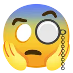 faccina con monocolo + faccina terrorizzata