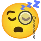 faccina con monocolo + faccina che dorme