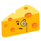 faccina con monocolo + fetta di formaggio