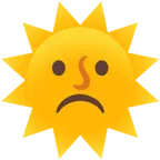 faccina imbronciata + faccina sole