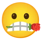 faccina imbronciata + rosa