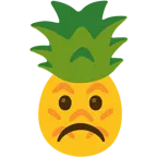 faccina imbronciata + ananas