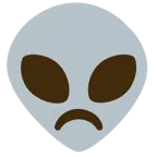 faccina imbronciata + alieno