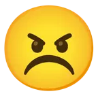 faccina imbronciata + faccina arrabbiata