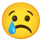 faccina imbronciata + faccina che piange