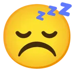 faccina imbronciata + faccina che dorme